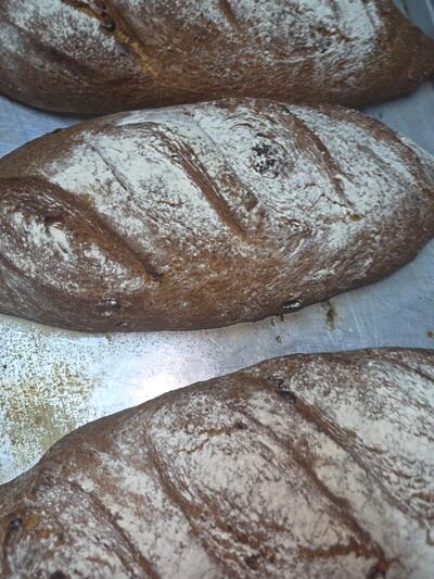 Pan artesanal rústico